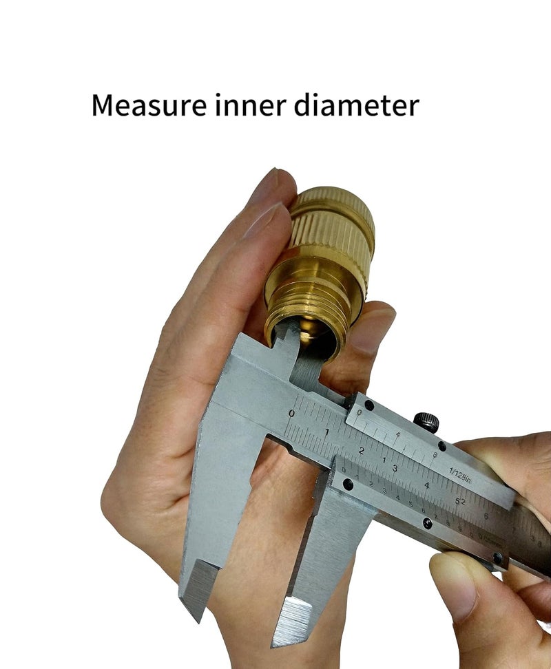 WF مقياس فرنييه قياسات مترية وبوصة مصنوعة من الفولاذ المقاوم للصدأ ميكرومتر كاليبرز أداة قياس 6 بوصة كاليبرز غير رقمية - Image 3